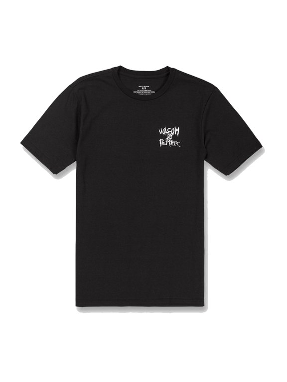 V Entertainment X Pepper Short Sleeve T-Shirt Black in size Small
