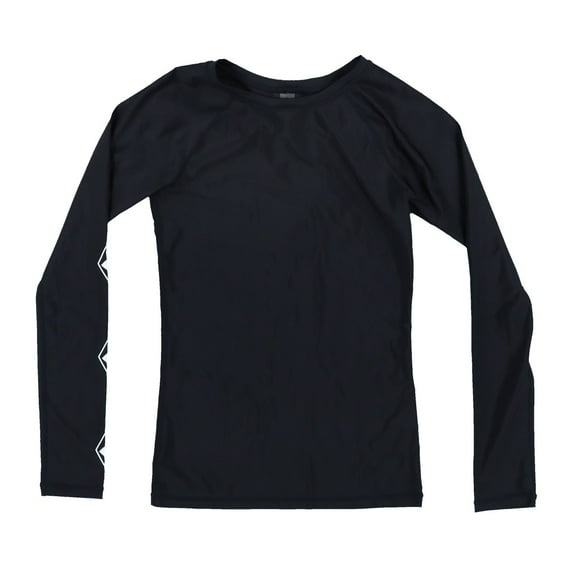Volcom Women's Standard Simply Core Long Sleeve Rashguard UPF 50+, Black 1