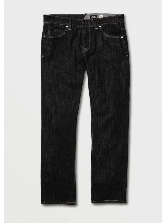 Volcom Youth Boys' Solver/Modern Tapered Jeans, Regular Rinse, 30 x 30