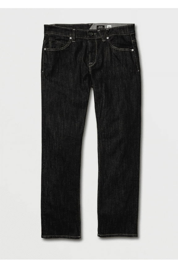 Volcom Youth Boys' Solver/Modern Tapered Jeans, Regular Rinse, 30 x 30