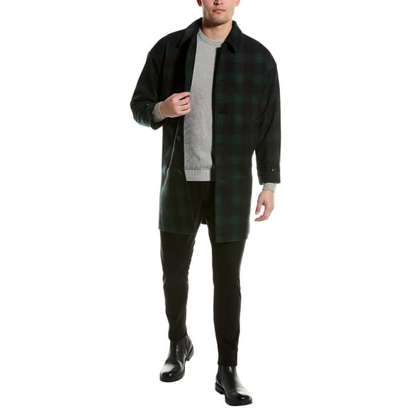 mens Stone Lords Wool-Blend Jacket, l, Green