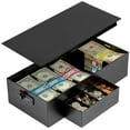 Volcora 5 Compartment Cash Lock Box with Coin Tray