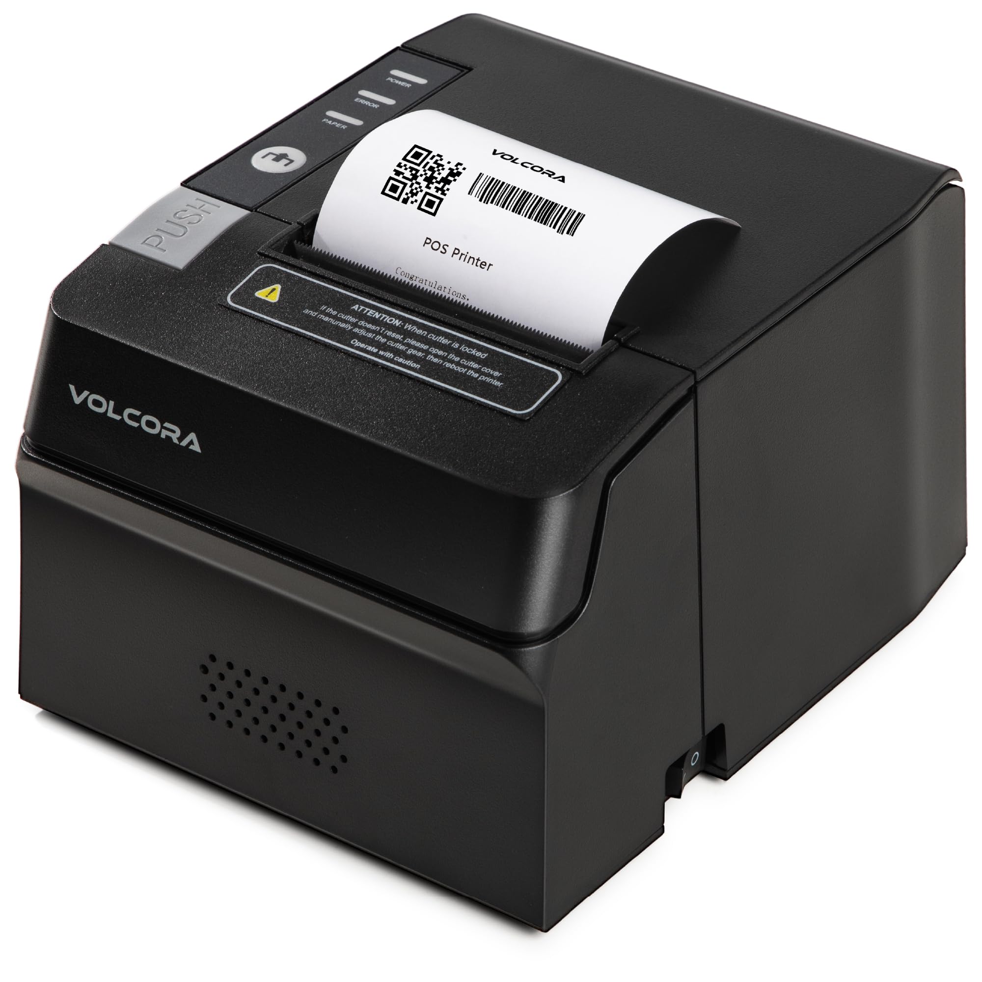 Volcora Thermal Receipt Printer, 80mm POS Printer w/Auto Cutter, USB