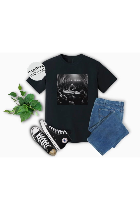 Voldemort DJ in Great Hall Comfort Colors T-Shirt Harry Potter Meme Dark Lord Wizarding Fan Shirt Potterhead Christmas Birthday Gift Potter Book Vintage, Violet Color, Size S