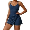 thumbnail image 1 of VoleFox Eco-Friendly Tennis Skirt with Twisted Design, Cross Hollow Out Hem, and Backless Recycled Dress, 1 of 11