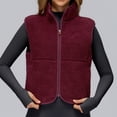 thumbnail image 1 of VoleFox Winter Fleece Sleeveless Zip Up Vest Stand Collar Workout Running Sports Jacket for Men Women, 1 of 15