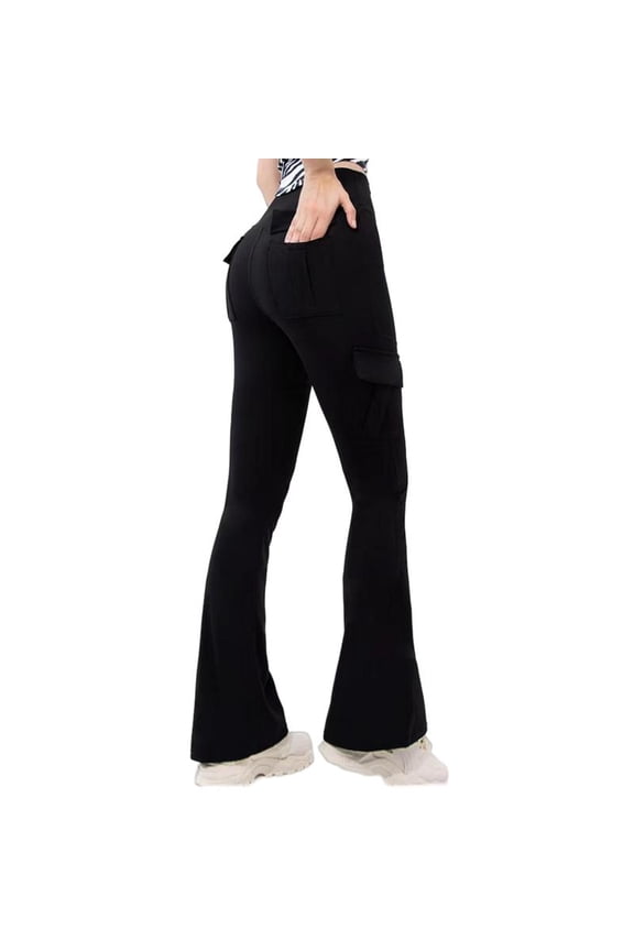 Spring and summer 2025 new European and n wide-leg pants tight nude feeling lifting buttocks overalls bell-bottoms high waist micro yoga pants