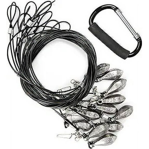 GUGULUZA 12-Pack Steel Cable Decoy Rigs with PVC Coated, Waterfowl ...