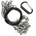 thumbnail image 1 of GUGULUZA 12-Pack Steel Cable Decoy Rigs with PVC Coated, Waterfowl Decoy Weights Anchors Rigging Kit (48" with 4-oz Weights), 1 of 7