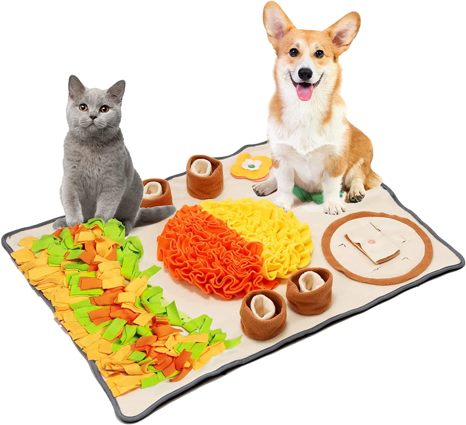 Dogs Snuffle Mat Dog Toy Dog Food Mat Dog Enrichment Toys For Cats Rabbits  Dogs Boredom Busters Creative Pizza Styling - AliExpress