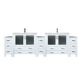 thumbnail image 1 of Volez 108 in W Double Bath Vanity with Side Cabinets, Ceramic Top, and Faucet Set, 1 of 5