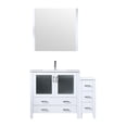 thumbnail image 1 of Volez 48 in W Single Vanity with Side Cabinet, Ceramic Top, Faucet Set, and 34 in Mirror, 1 of 6
