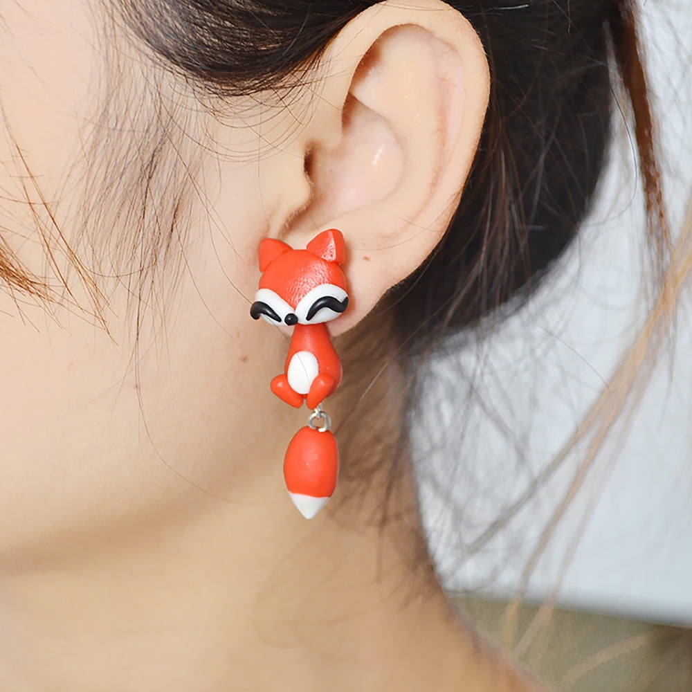 Lady on sale fox earrings