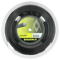 VOLKL Cyclone | Tennis Racquet String | Spin & Control | Ten-sided co-polymer (Black, 16g Reel)