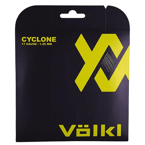VOLKL Cyclone | Tennis Racquet String | Spin & Control | Ten-sided co-polymer (Graphite, 17g Set)