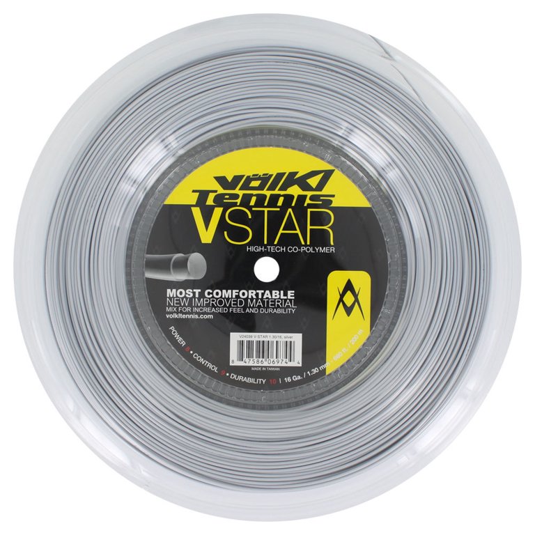 Volkl V Star Tennis String Reel Silver ( V24041_18G Silver )
