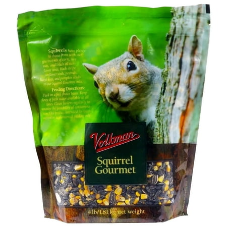 Volkman Seed Small Animal Squirrel Gourmet Mix Healthy Formulated Diet Food 4lbs