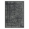 thumbnail image 1 of Volkmi Washable Vintage Area Rug – 8x10ft Black, Distressed Oriental Floral Low Pile Carpet, Non-Slip, Collapsible Thin Soft Mat for Living Room, Bedroom, Dining, Office – USA Specification, 1 of 8