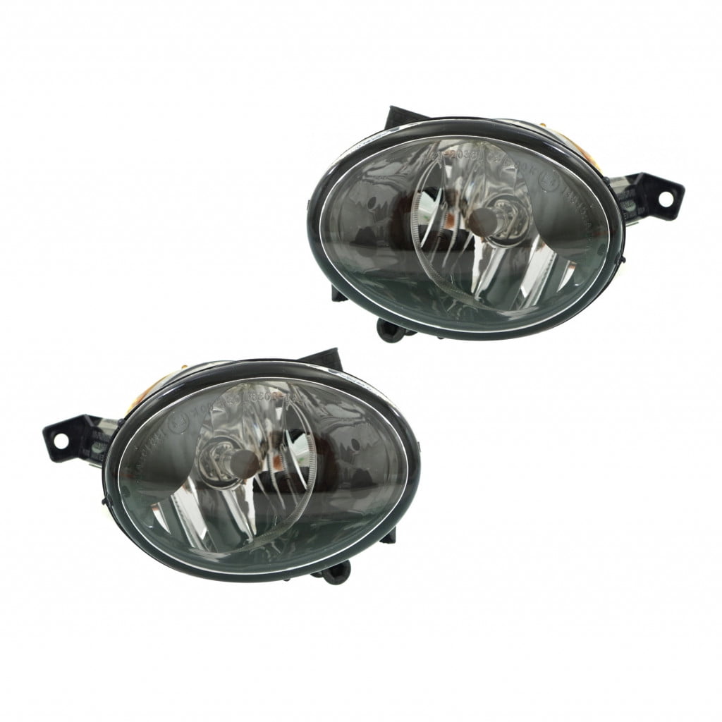 For Volkswagen Beetle 2013-2019 Fog Light Assembly Driver and Passenger Side | Pair | Wagon/Sedan | Hatchback | CAPA Certified | Replacement For VW2592118C, VW2593118C