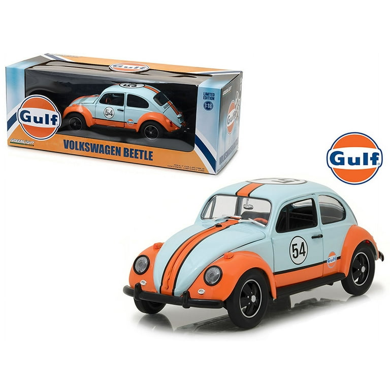 1/18 GREENLIGHT フォルクスワーゲンビートル　ガルフ Volkswagen Beetle Gulf Oil Racer #54 1/18 Diecast Model Car