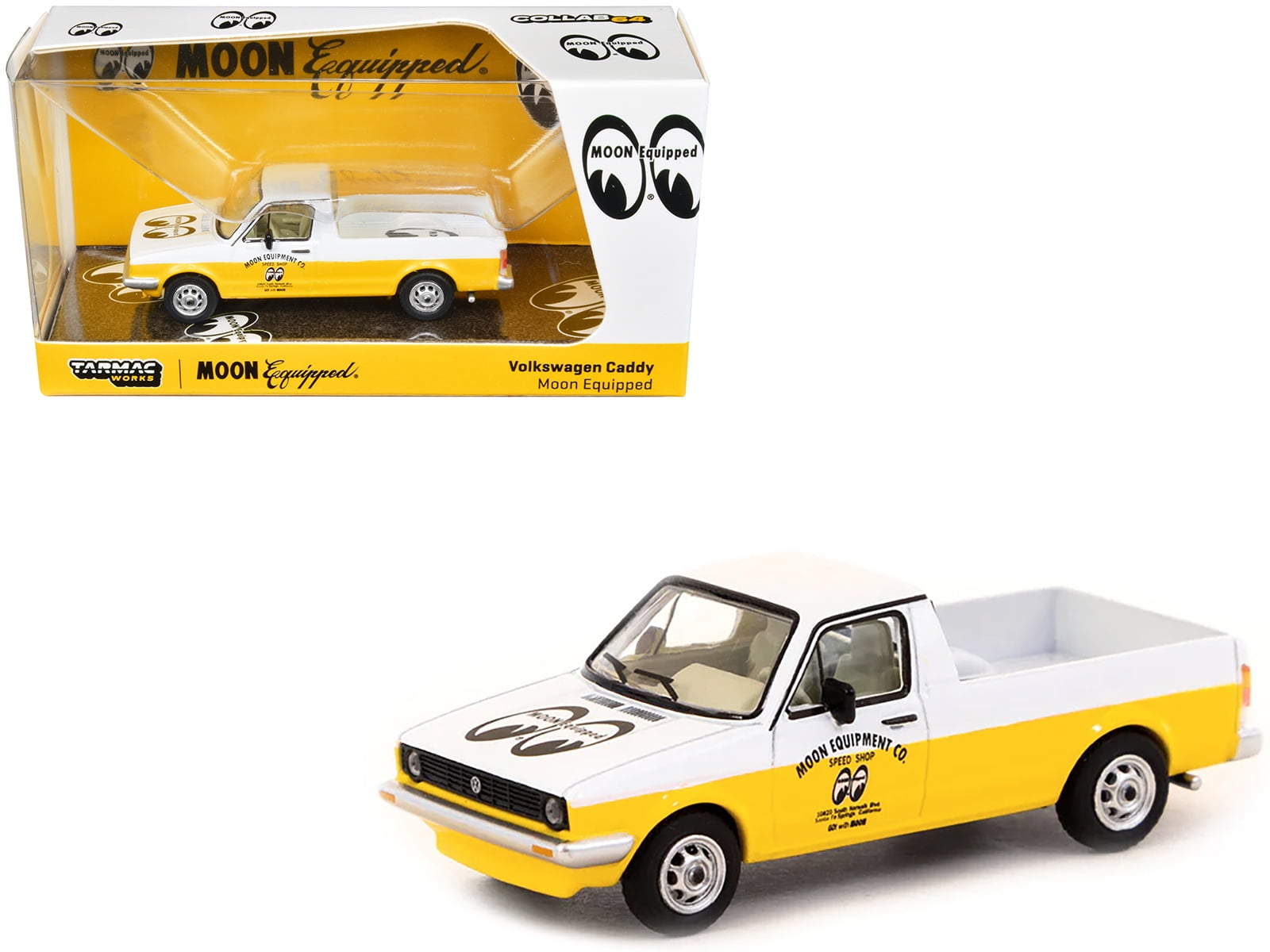 全国送料無料ギフト Volkswagen  Yellow and White Truck Pickup Caddy ミニカー