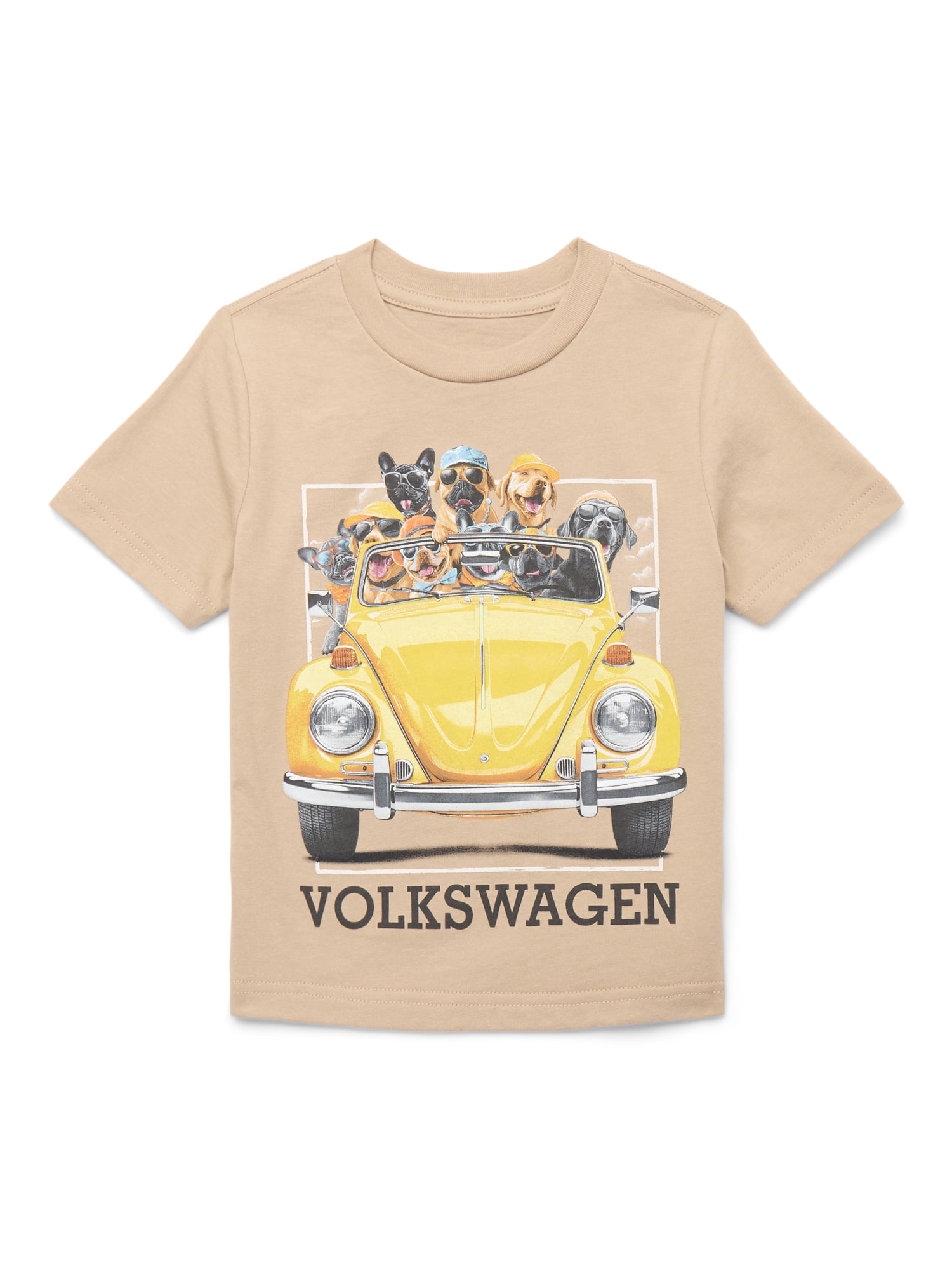 Volkswagen Doggy Bug Toddler Short Sleeve Crewneck T-Shirt, Sizes 12M-5T
