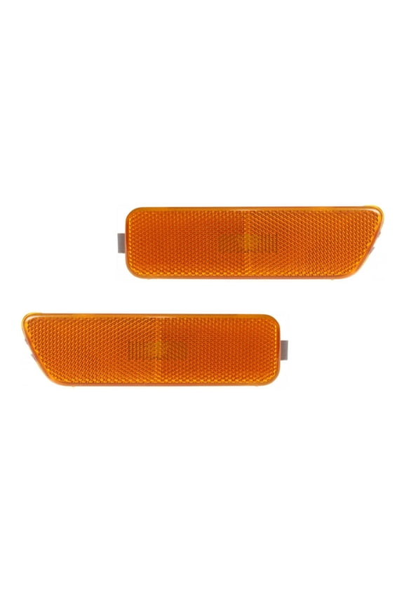 For Volkswagen Golf 1999-2006 Side Marker Light Driver and Passenger Side | Pair | Front | Bumper Mounted | Amber Lens | VW2550104, VW2551104 | 1J0945071B, 1JM945071, 1J0945072B, 1JM945072