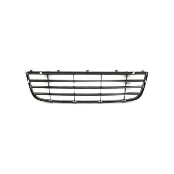 For Volkswagen Jetta 2005 06 07 08 09 2010 Bumper Grille | Front | Center | Plastic | Textured Black | With Bars Design | Replacement For VW1036106 | 1K0853677C9B9