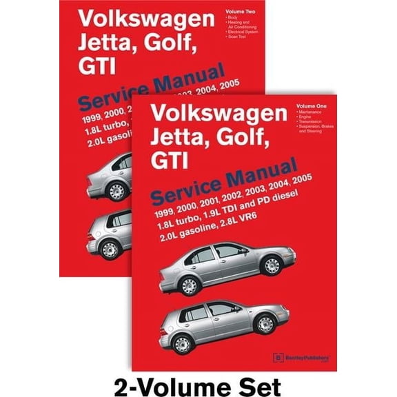 Volkswagen Jetta, Golf, GTI (A4) Service Manual: 1999, 2000, 2001, 2002, 2003, 2004, 2005: 1.8l Turbo, 1.9l Tdi Diesel, , (Hardcover)