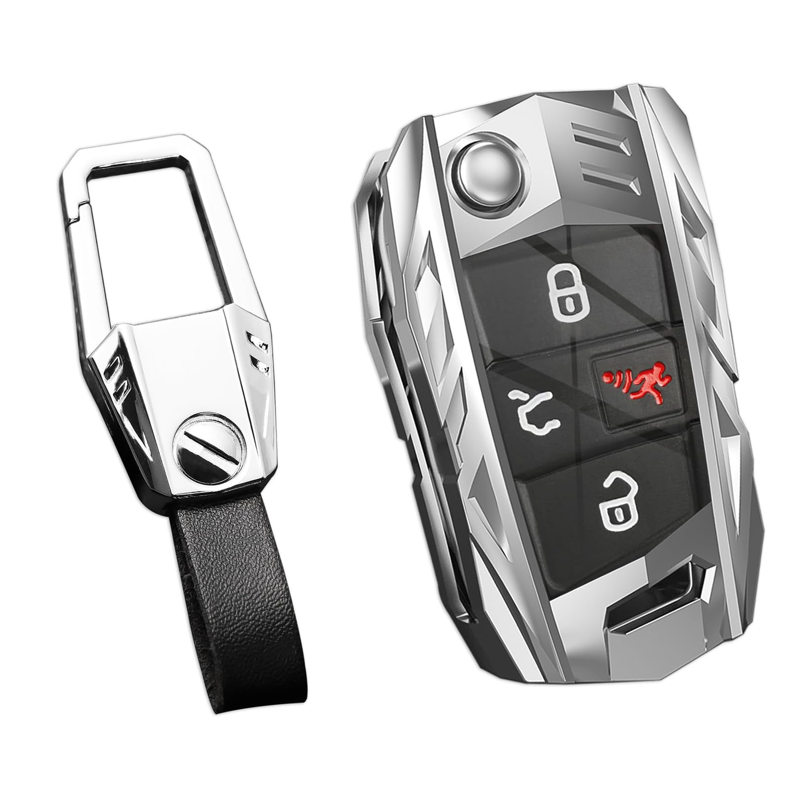 for Volkswagen Key Fob Cover,Keychain,Zinc Alloy Protection Car Key ...