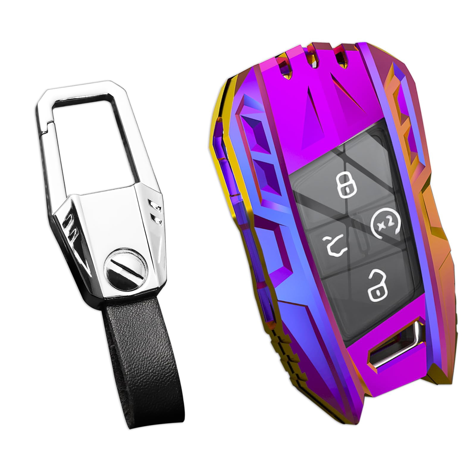 For Volkswagen Key Fob Cover,Keychain,Zinc Alloy Protection Car Key ...