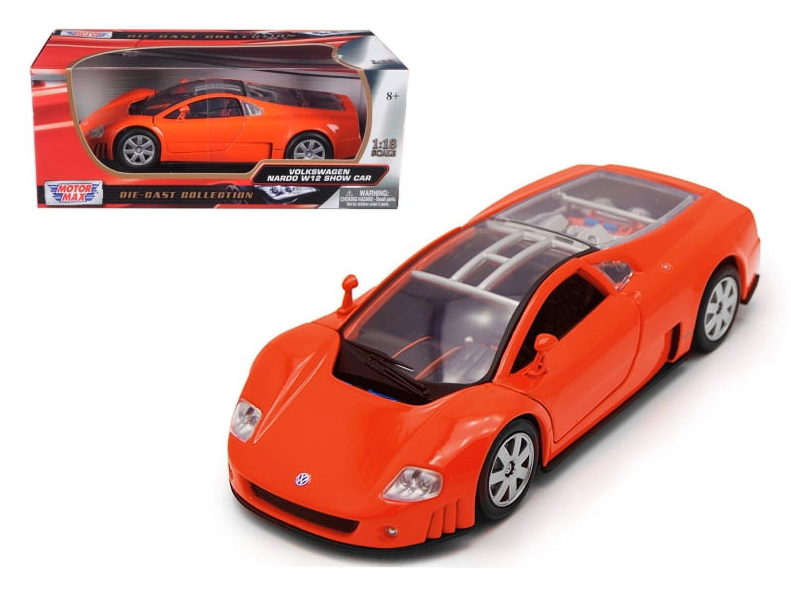 新しいスタイル Show W12 Nardo Volkswagen Car Car Model Diecast 1/18 Orange 乗用車