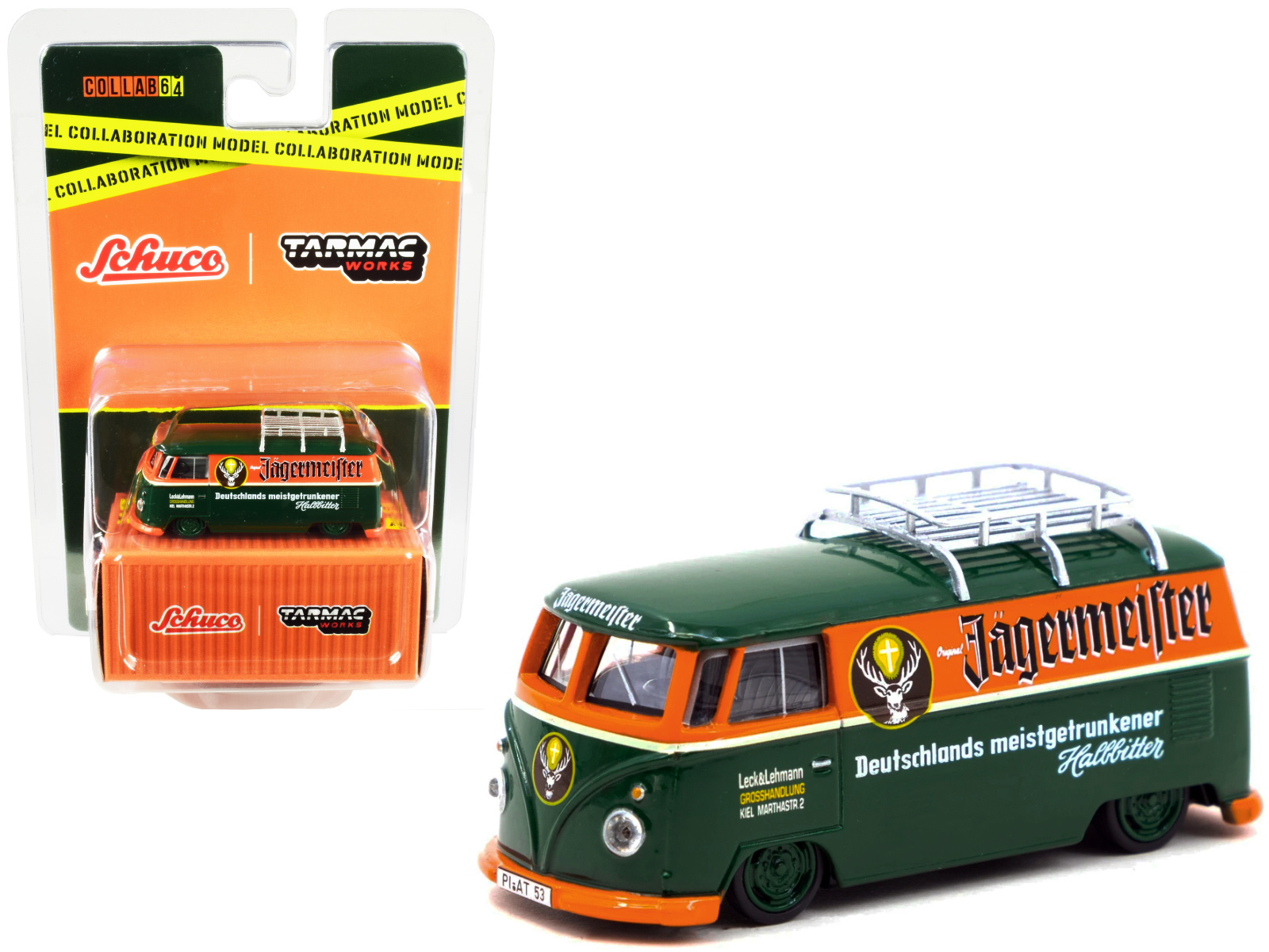 Volkswagen T1 PanelVan illest ターマック 1/64 Volkswagen T1 Van Low Ride w/Roof Rack 