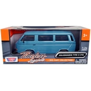 Volkswagen Type 2 T3 Van Blue "Timeless Legends" Series 1/24 Diecast Model Car by Motormax
