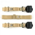 thumbnail image 1 of Volkswagen Type 4 1968-1974 Standard 3 Point Tan Retractable Bench Seat Belt Kit - 3 Belts, 1 of 1