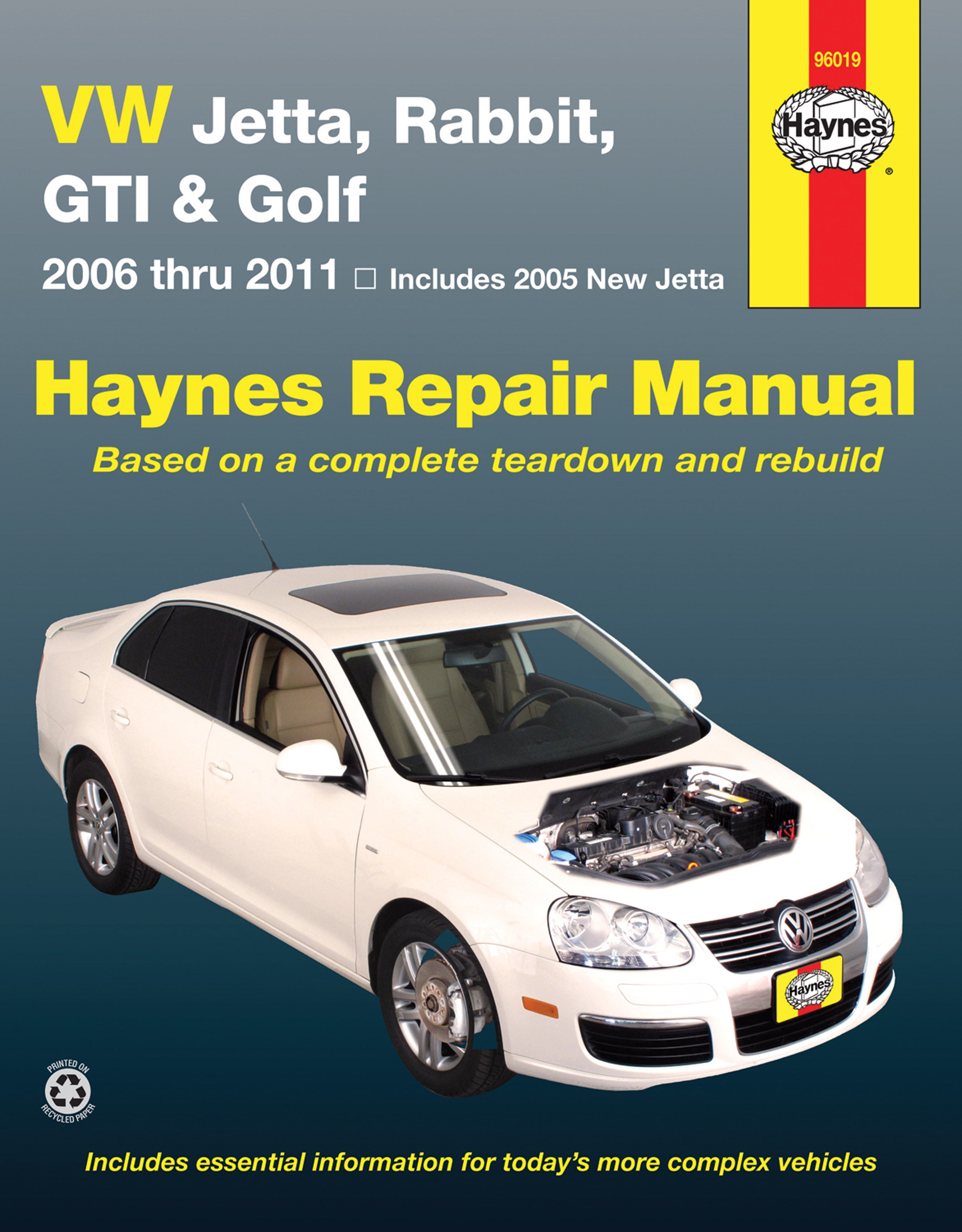 Volkswagen VW Jetta, Rabbit, GTI & Golf covering New Jetta (05), Jetta (06-11), GLI (06-09), Rabbit (06-09), GTI 2.0L (06), GTI (07-11) & Golf (10-11) Haynes Repair Manual ^