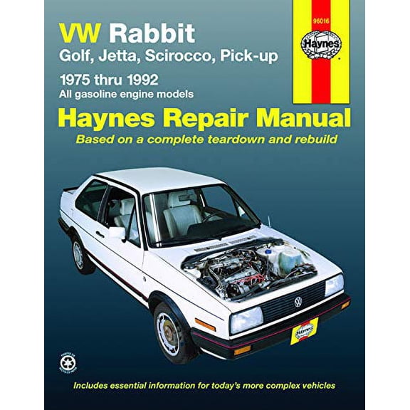 Pre-Owned VW Rabbit, Jetta, Scirocco and Pickup, 1975-1992 (Paperback) 1563920611 9781563920615