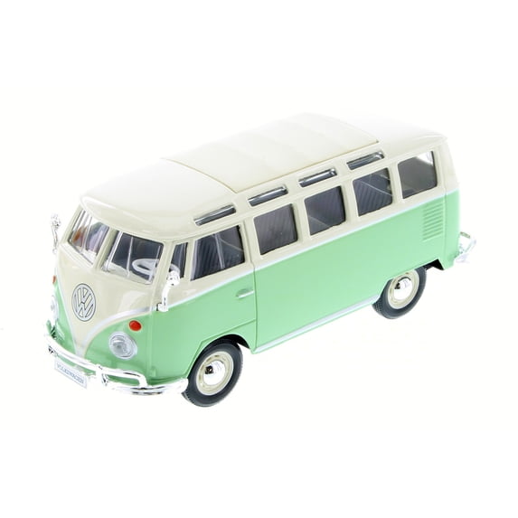 Volkswagen Van "Samba", Green - Showcasts 37956 - 1/25 Scale Diecast Model Car (1 Car, No Box)