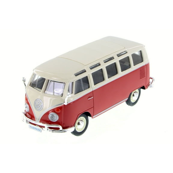 Volkswagen Van "Samba", Red - Showcasts 37956 - 1/25 Scale Diecast Model Car (1 Car, No Box)
