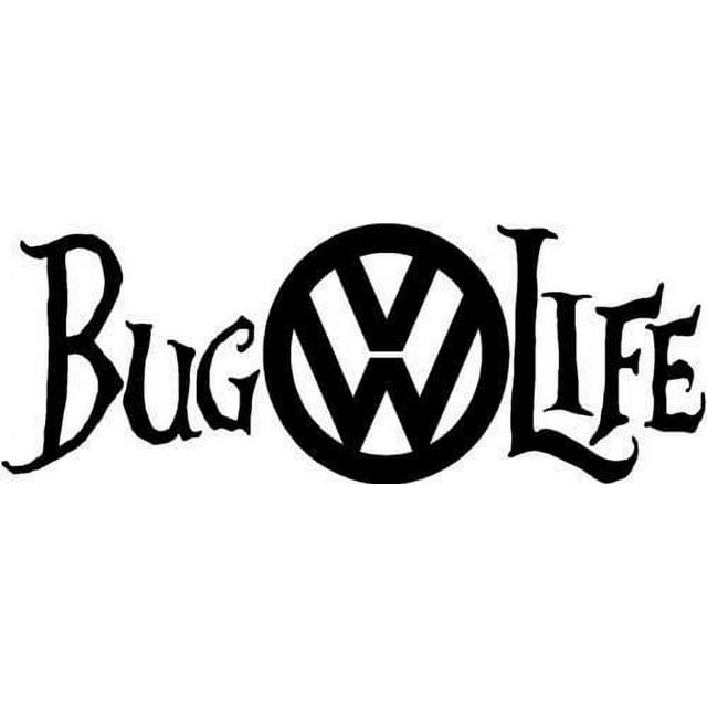 Volkswagon VW Bug Life Inspired Decal Sticker 7.5Inches By 2.7