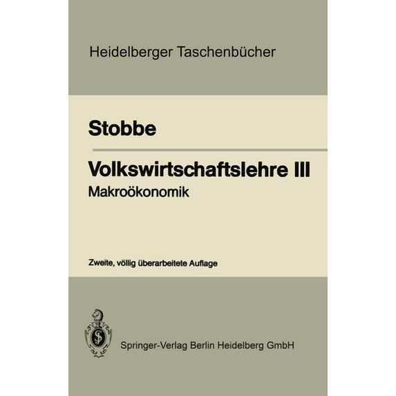 Volkswirtschaftslehre III: Makroökonomik, (Paperback)
