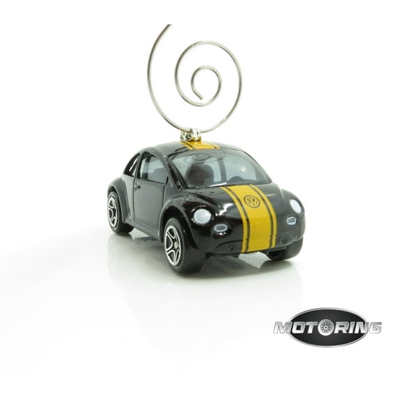 Volkwagen VW Black Beetle Bug Car Rare Christmas Tree Ornament Diecast