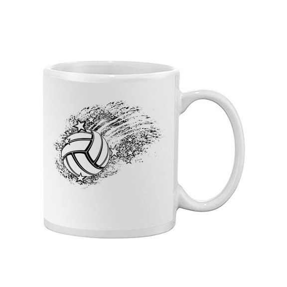 Volley Ball Flying Through Mug Unisex's -Image by Shutterstock