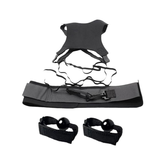 Volleyball Training Equipment Aid, Solo Practice Trainer with Adjustable Belt for Serving, Setting, Spiking, Returns, Improves Ball Control, All Skill Levels