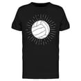 thumbnail image 1 of Volleyball And Divergent Rays T-Shirt Men -Image by Shutterstock, Male XX-Large, 1 of 2