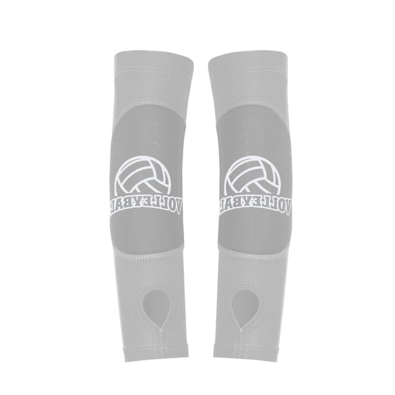 Volleyball Arm Sleeves with Sponge Padding for Forearm Protection, Padded Volleyball Compression Sleeves with Wrist Guards for Youth and Teens Practice, 2 Pieces Set