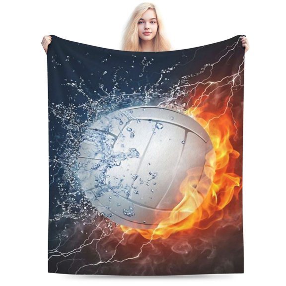 Volleyball Ball Throw Blanket Fun Super Soft Warm 50x40