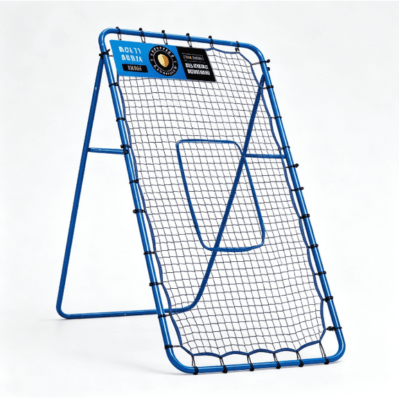 6FTx4FT Metal Rebounder Pitchback Net Adjustable Training Net for Baseball Volleyball Lacrosse