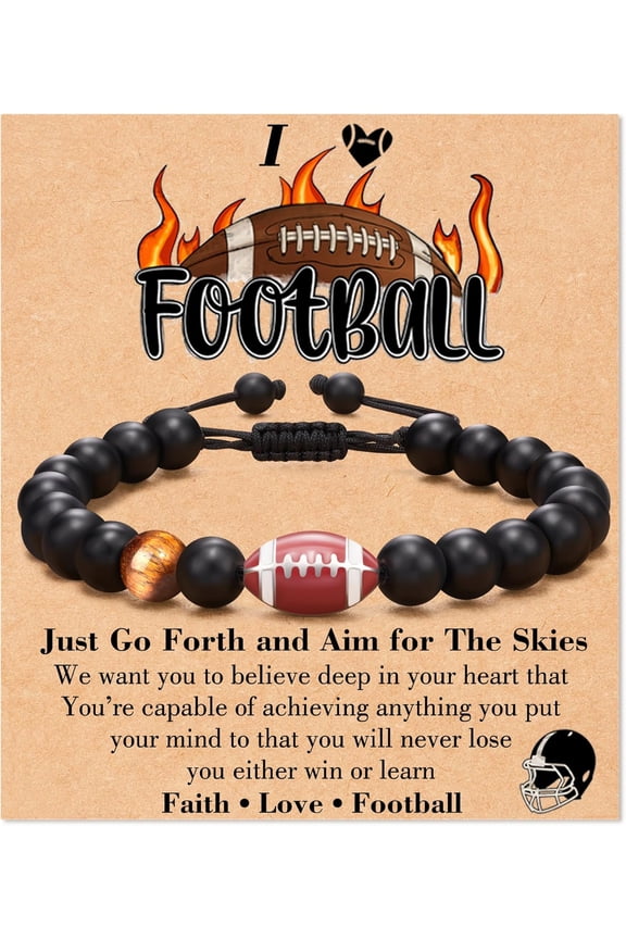 Volleyball/Basketball/Football/Softball/Baseball Bracelet Gifts for Boys Girls, Teen Boys/Girls Gift Ideas for Christmas Graduation Birthday