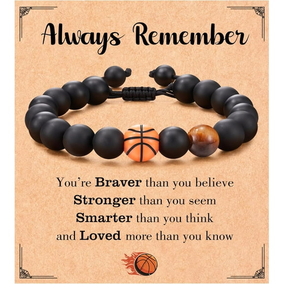 Volleyball/Basketball/Football/Softball/Baseball Bracelet Gifts for Boys Girls, Teen Boys/Girls Gift Ideas for Christmas Graduation Birthday